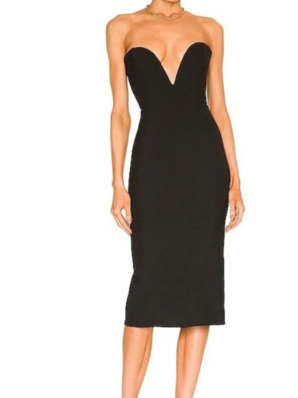 Veronica Beard Colebrook Strapless Midi Dress in Black, New with Tags, Size 12